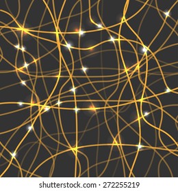 abstract background with gold spiderweb or grid