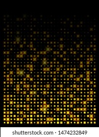 Abstract background gold square design with yellow light. Design for banner, post