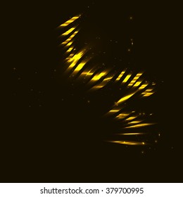 Abstract background with gold stripes.