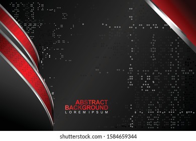 Abstract background with gold texture with elegant elegant red decoration. EPS 10
