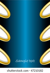Abstract background with gold trimming