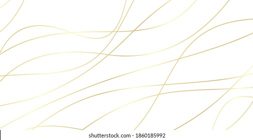 Abstract background with gold waves. Luxury paper cut background, golden pattern, halftone gradients, cover template, geometric shapes, modern minimal banner. 3d Vector illustration.