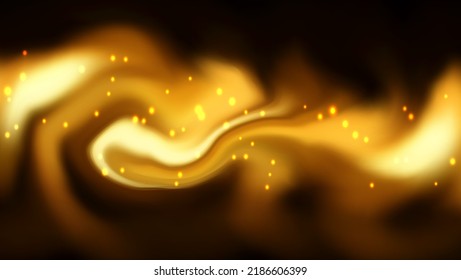 Abstract background with a golden bokeh lights design