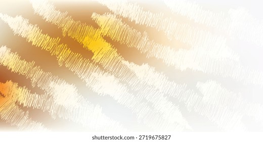 Abstrakter Hintergrund mit goldenen Pinselstrichen und weichem Licht, wodurch ein Bokeh-Effekt entsteht.