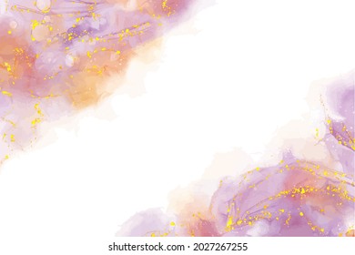 Fondo abstracto con elementos dorados en el estilo de la técnica de pintura al alcohol.