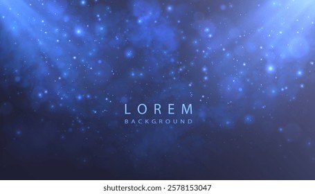 Abstract background with golden glow of smoke and glare. Transparent vector design, perfect for stage effects, presentations and banners.