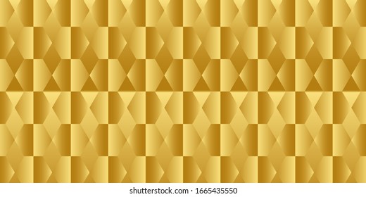 Abstract background with golden hexagons vector illustration
