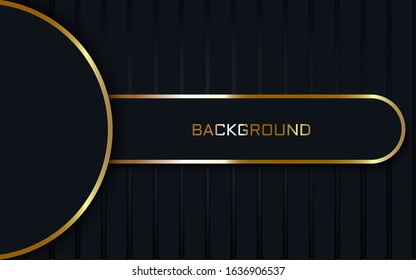 abstract background with golden line. Vector luxury illustration eps10.