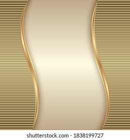abstract background with golden lines 