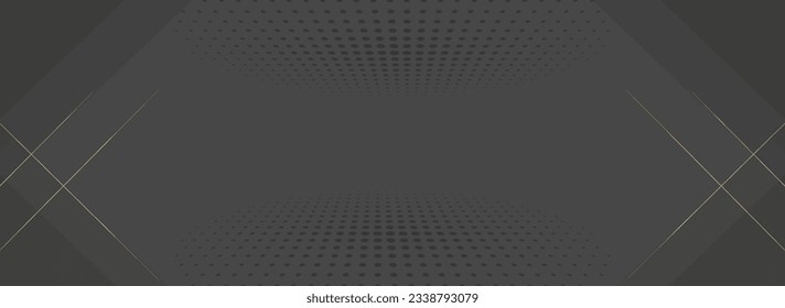 Fondo abstracto con líneas doradas y puntos. 