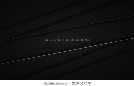 abstract background with golden lines and shadow