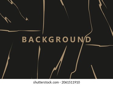 Antecedentes abstractos. Textura de tinta de mármol dorado en oscuro aislada en fondo blanco. Elemento de plantilla de vector de diseño