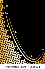abstract background from golden  mosaic