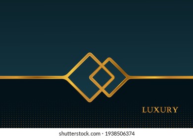 Abstract background with golden ring and ornament background. Luxury and modern vector background.