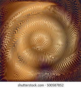 Abstract Background. Golden  vector abstract round background