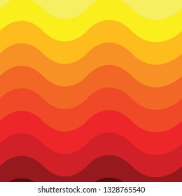 abstract background gradation color from yellow to red