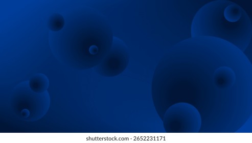 Fundo abstrato com Gradiente azul bolas Vetor ilustração
