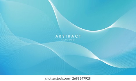 abstract background gradient blue color with lines. landscape, banner, template and poster.