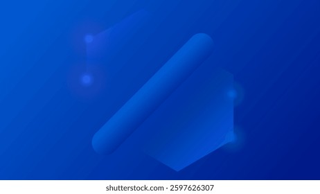 ABSTRACT BACKGROUND GRADIENT BLUE COLORFUL DESIGN WITH GEOMETRIC SHAPES VECTOR TEMPLATE GOOD FOR MODERN WEBSITE, WALLPAPER, COVER DESIGN 