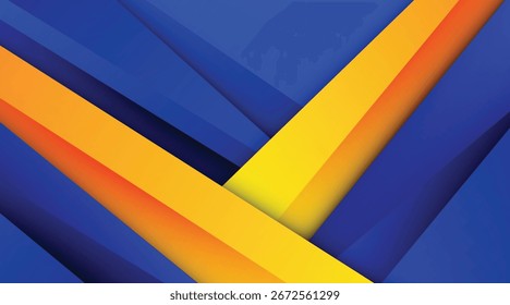 Abstract background gradient blue and orange colorful modern design template