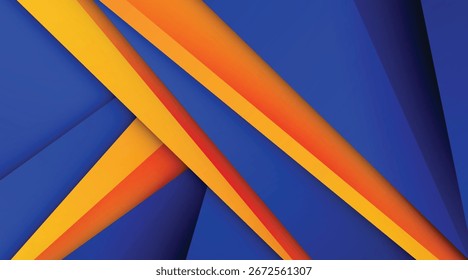 Fondo Abstractas degradado azul y naranja colorido Plantilla de diseño moderno