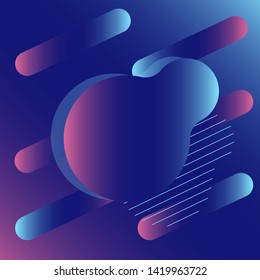abstract background, gradient blue and pink, geometric shape, vector illustration, eps 10 