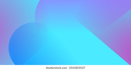 Abstract background with a gradient of blue, purple, and pink, featuring smooth transitions and geometric shapes. Vector illustration