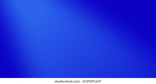 Fundo abstrato com um gradiente de tons azuis em transição do escuro para o claro. Ilustração vetorial