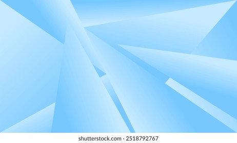 ABSTRACT BACKGROUND GRADIENT BLUE SMOOTH COLOR DESIGN WITH TRIANGLE SHAPES VECTOR TEMPLATE GOOD FOR MODERN WEBSITE, WALLPAPER, COVER DESIGN 