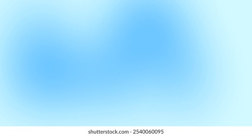 Abstract background with a gradient of blue tones, ranging from light sky blue at the edges to a deeper azure in the center, giving a sense of calmness and openness. Vector illustration