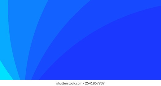 An abstract background with a gradient of blue tones and curved lines, creating a sense of motion and calmness. Vector illustration