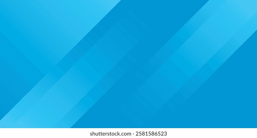 Abstract background with a gradient of blue tones, featuring diagonal stripes and two transparent circles overlaid on the stripes. Vector illustration
