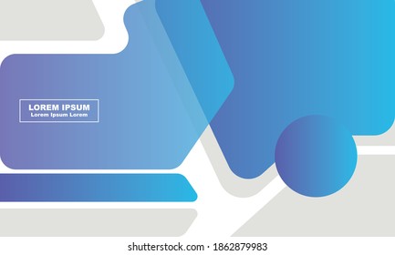 degradado de fondo abstracto azul Viajar plantilla de banner cuadrado de publicación de medios sociales