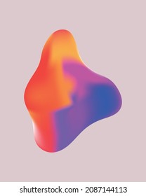 Abstract background. Gradient background. Bright element with iridescent shades