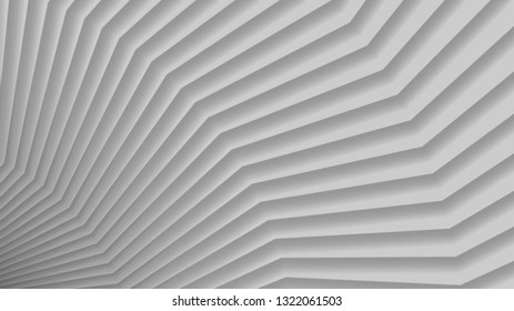 Abstract background of gradient broken lines in gray colors