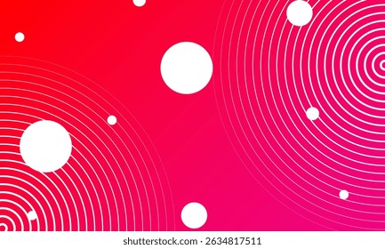 Abstract Background with Gradient and Circles