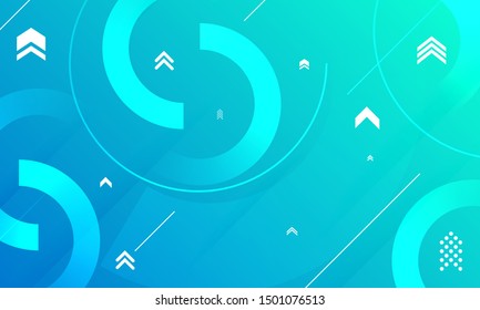 Abstract background gradient color with arrow design.Vector template