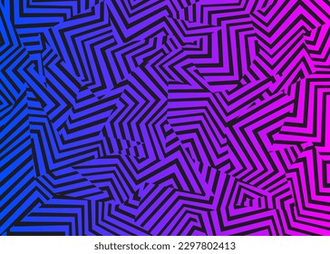 Abstract background with gradient color dazzle camouflage pattern