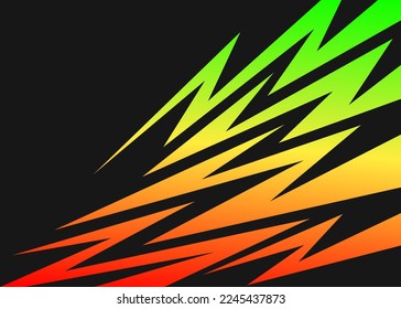Fondo abstracto con rayo de color degradado y patrón de línea de flecha