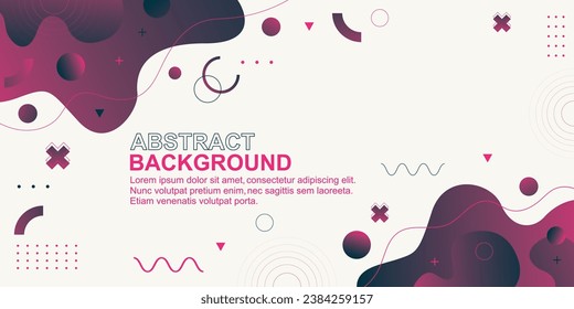 Abstract background with gradient color. Liquid form design. Colorful template for banner, flyer, cover...