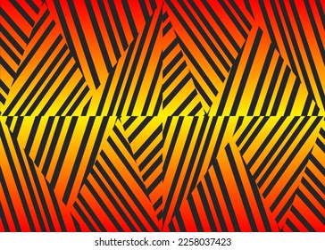 Abstract background with gradient color mosaic stripes pattern