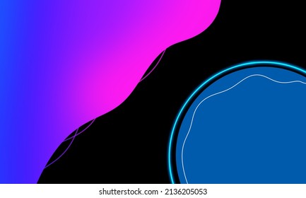 Abstract background with gradient color with Wave Paper Cut Style