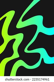 Abstract background with gradient color wavy line pattern