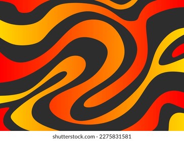 Abstract background with gradient color wavy line pattern