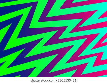Abstract background with gradient color zigzag line pattern