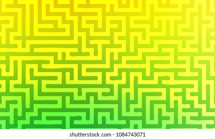 Abstract background with gradient colorful maze. Vector illustration