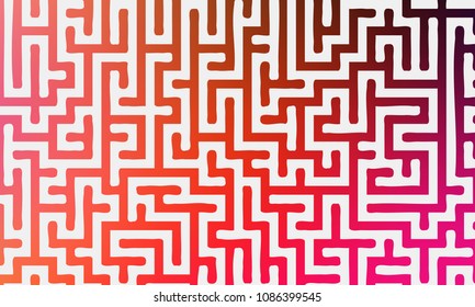 Abstract background with gradient colorful maze. Vector illustration