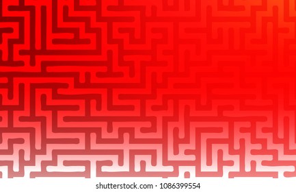 Abstract background with gradient colorful maze. Vector illustration
