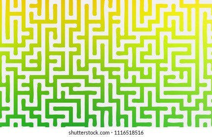 Abstract background with gradient colorful maze. Vector illustration