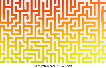 Abstract background with gradient colorful maze. Vector illustration